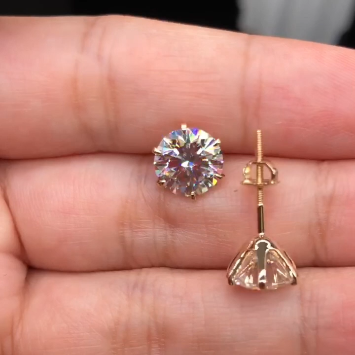 Pendientes de oro blanco Tera