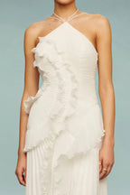 LIYANA | Vestido con Volantes en Espiral