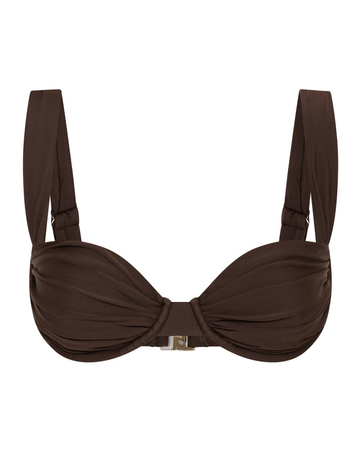 TOP DE BIKINI SIENNA EN COLOR CHOCOLATE