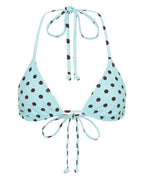 Top de bikini ELARA en color azul con lunares