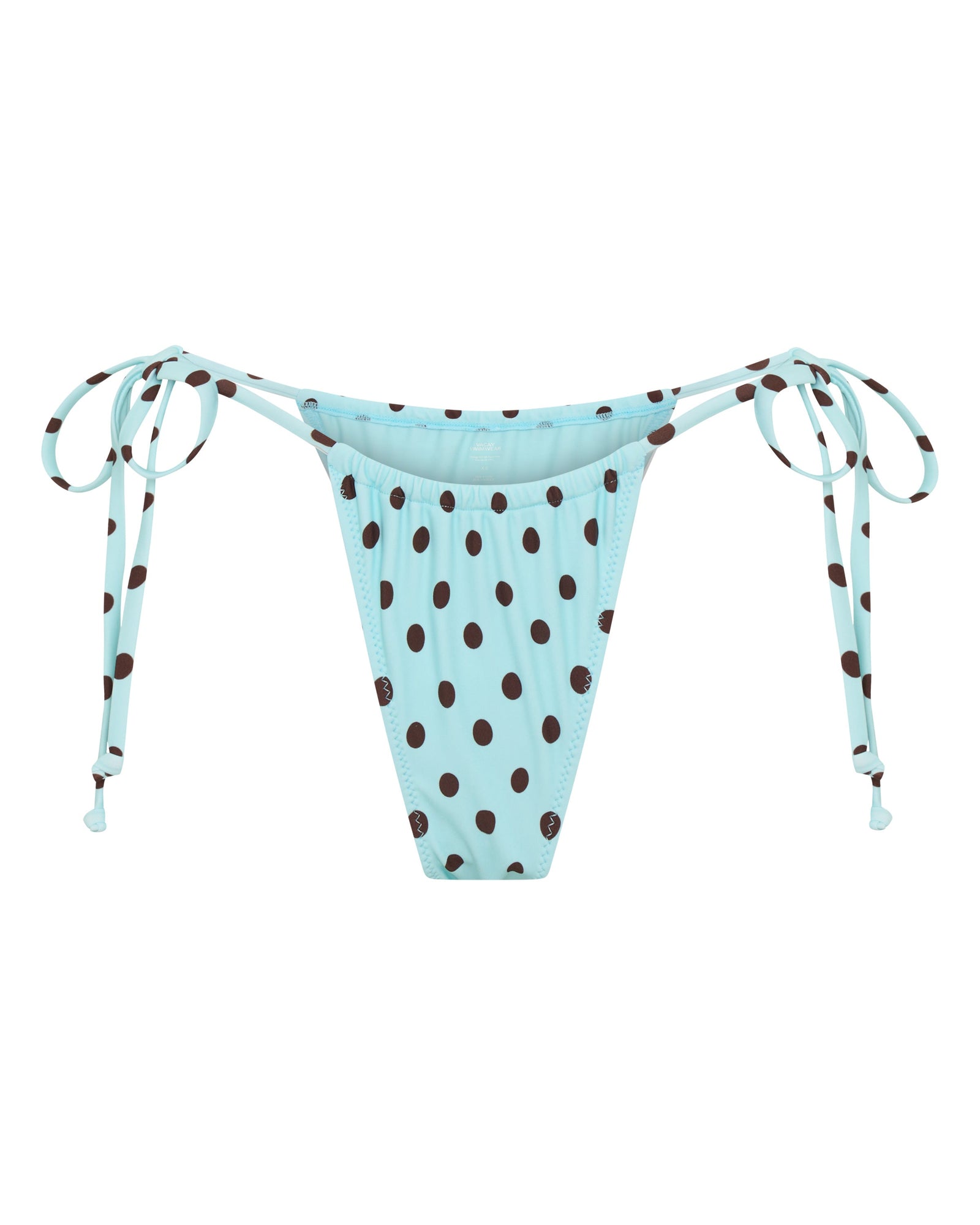 BRAGUITA DE BIKINI ELARA EN COLOR AZUL CON LUNARES