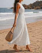 VESTIDO POLKA DOTS BLANCO
