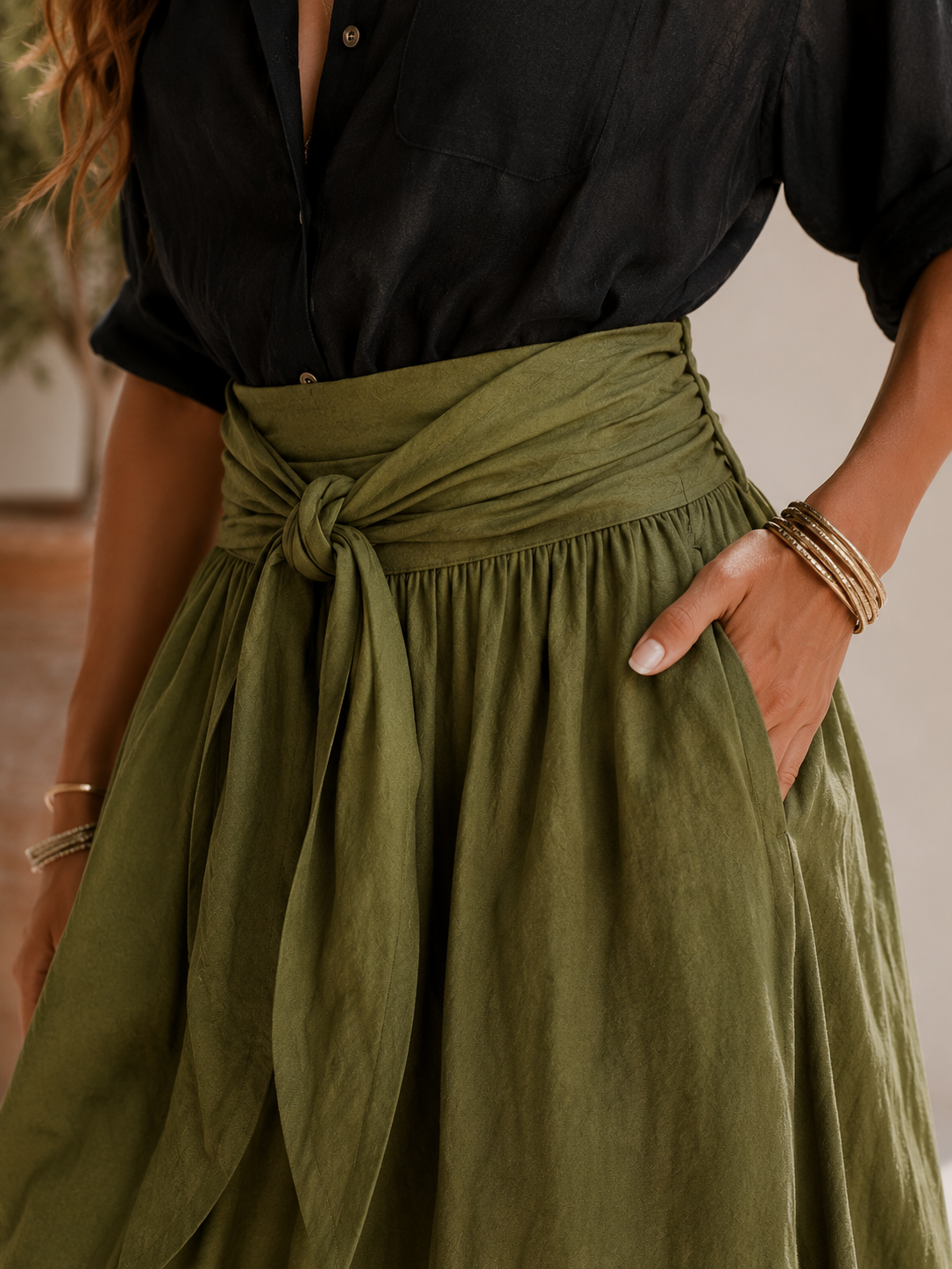 CONJUNTO PALERMO FALDA Y CAMISA