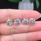 Pendientes de oro blanco Tera