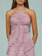 LIYANA | Vestido con Volantes en Espiral