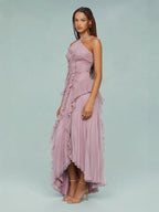 LIYANA | Vestido con Volantes en Espiral