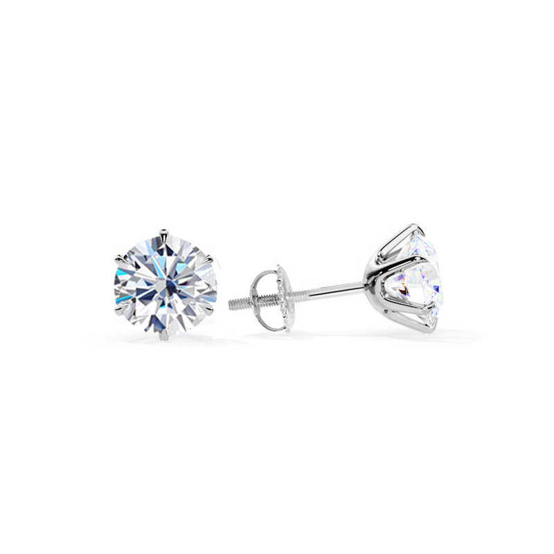 Pendientes de oro blanco Tera