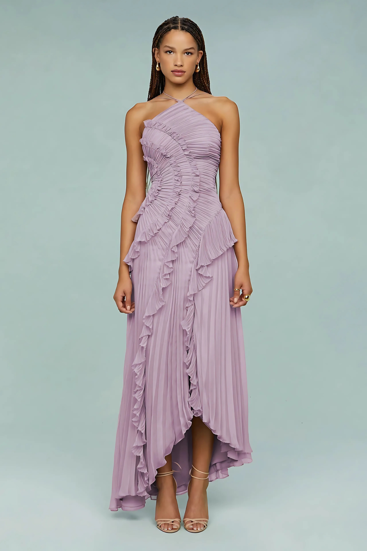 LIYANA | Vestido con Volantes en Espiral