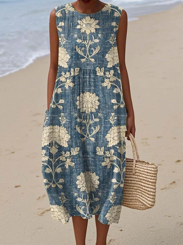 Belle™ Vestido bohemio midi
