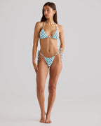 Braguita de bikini ELARA en color azul con lunares