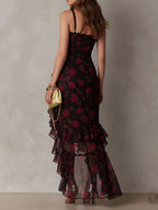 Lowe | Vestido Floral con Volantes y bajo con Volantes