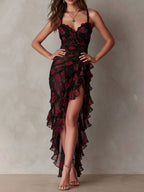 Lowe | Vestido Floral con Volantes y bajo con Volantes