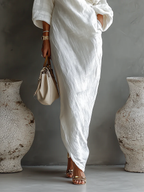 Elise™ | Elegante Vestido Maxi de Tirante Único en Blanco