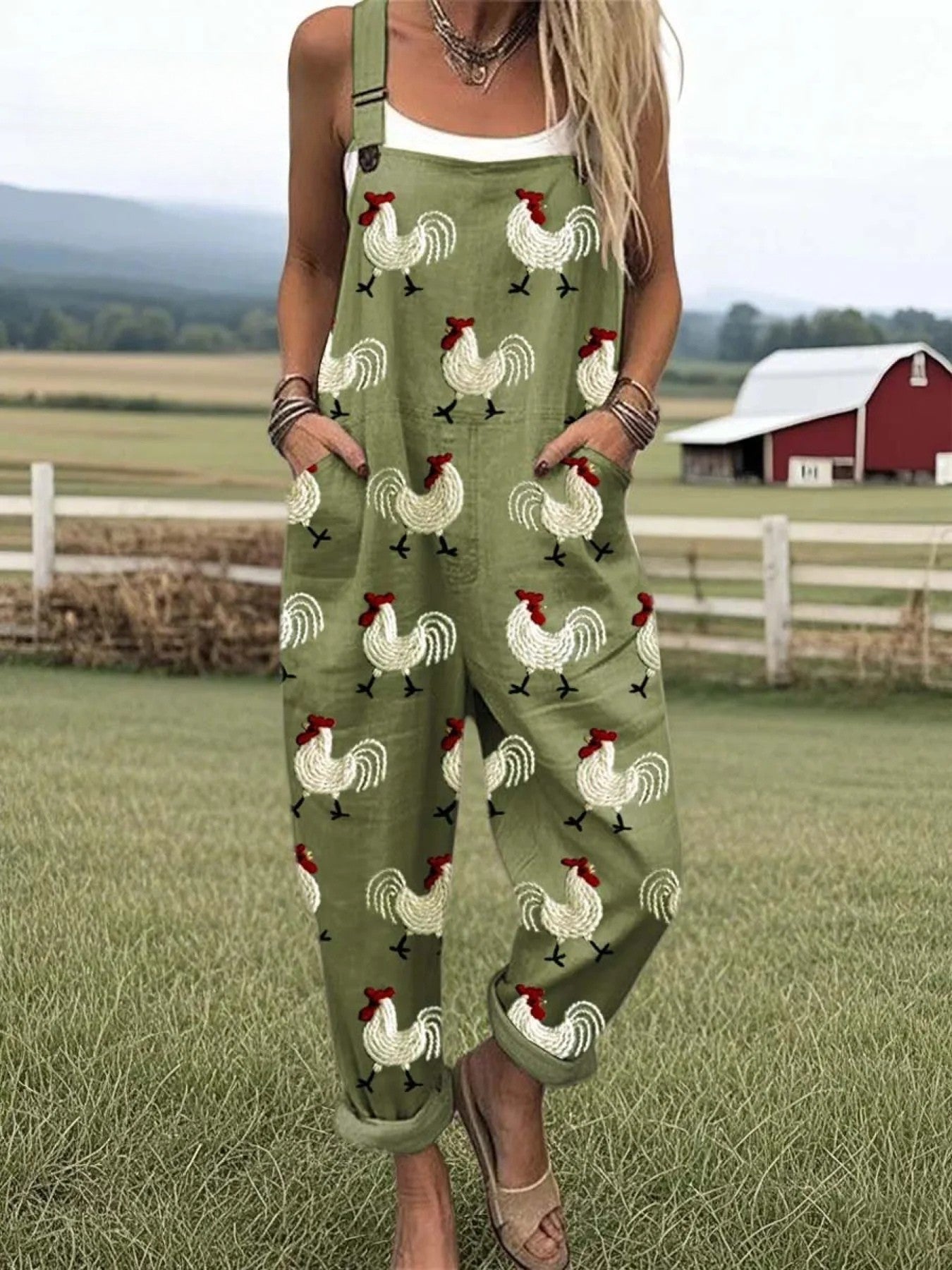 Bella™ | Mono con estampado de gallo