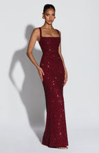 ROSALIND | Vestido Maxi con Escote Cuadrado