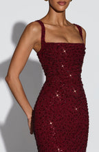 ROSALIND | Vestido Maxi con Escote Cuadrado