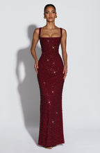 ROSALIND | Vestido Maxi con Escote Cuadrado