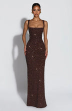 ROSALIND | Vestido Maxi con Escote Cuadrado