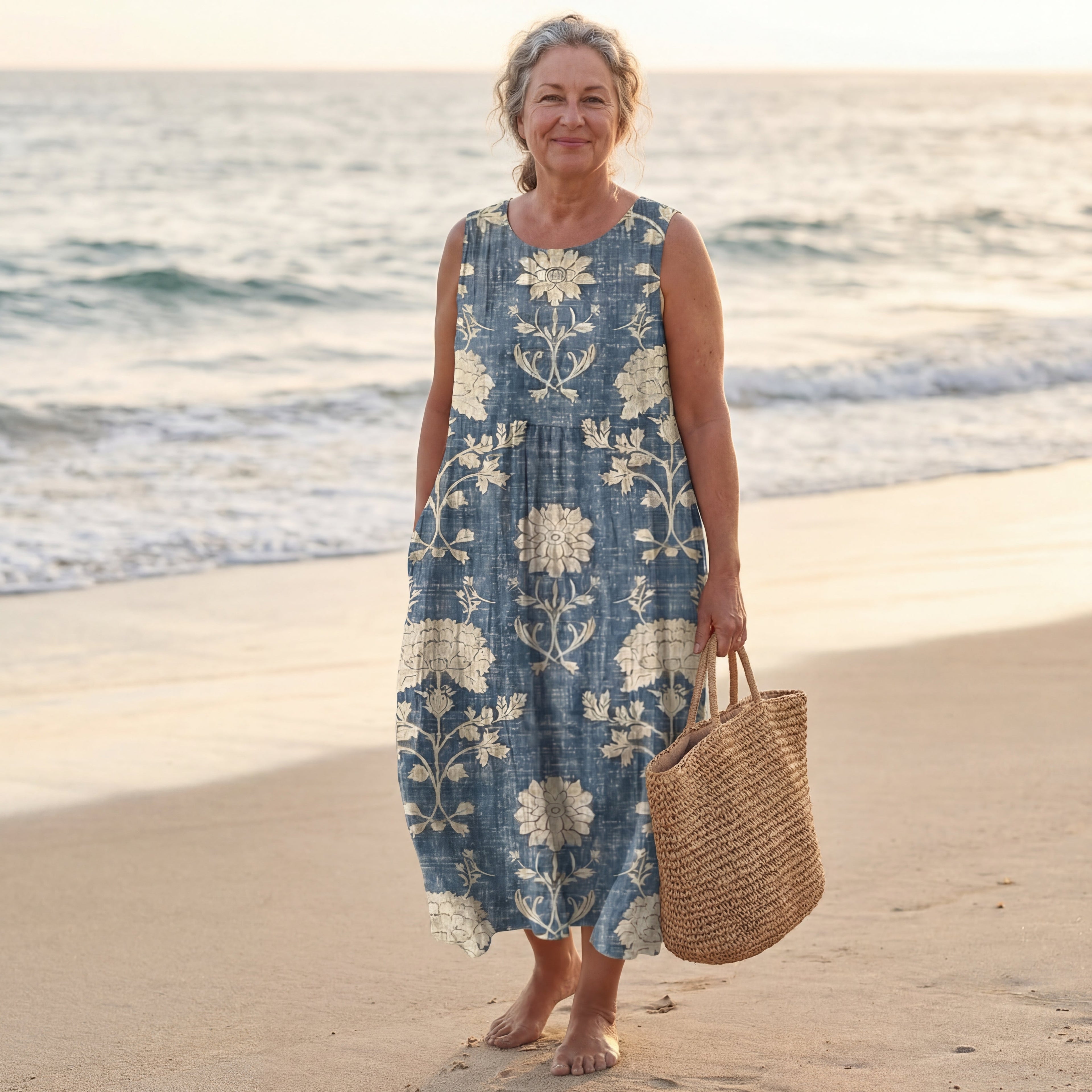 Belle™ Vestido bohemio midi