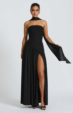 LINA | Vestido Maxi con escote recto