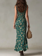 Zara | Vestido Maxi Boho Retro