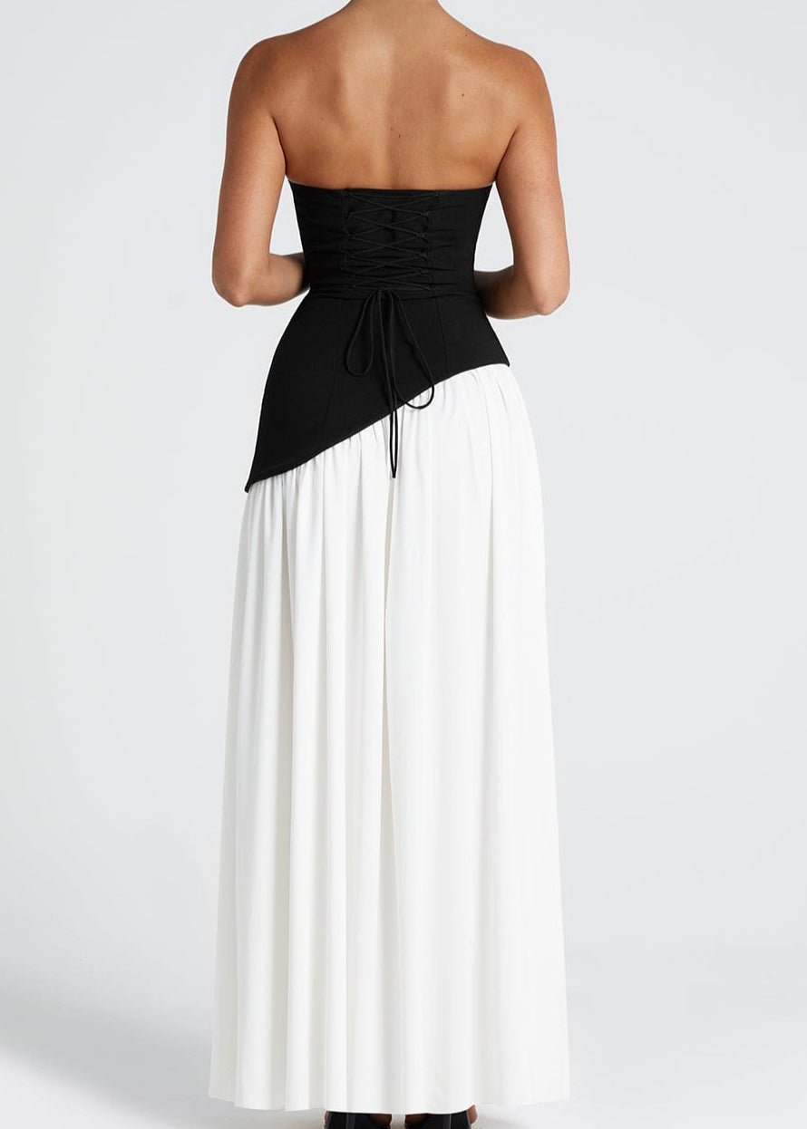 LINA | Vestido Maxi con escote recto
