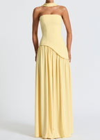 LINA | Vestido Maxi con escote recto