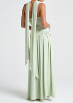 LINA | Vestido Maxi con escote recto