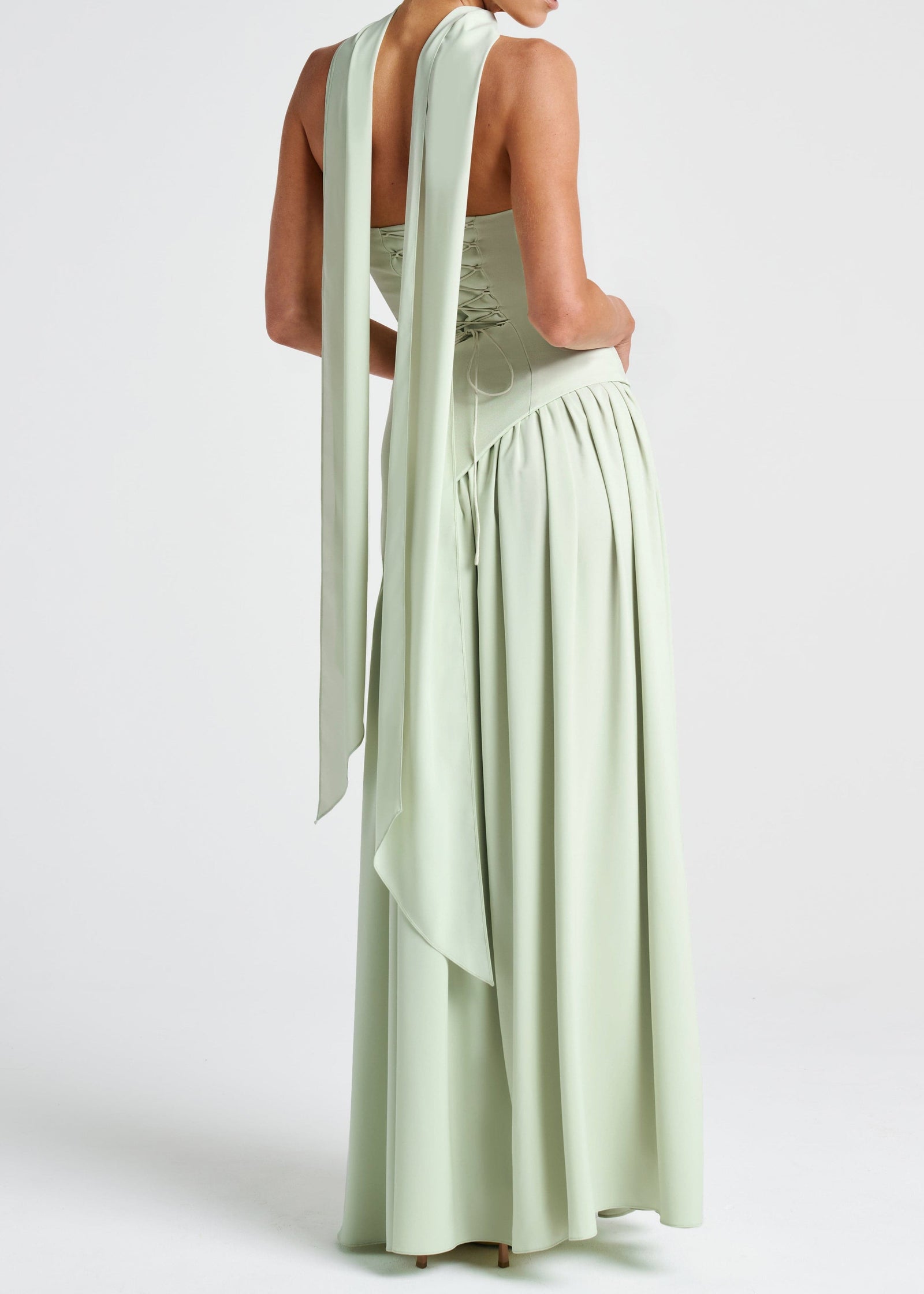 LINA | Vestido Maxi con escote recto