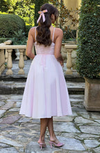 MAILEEN | Elegante vestido midi estilo corsé