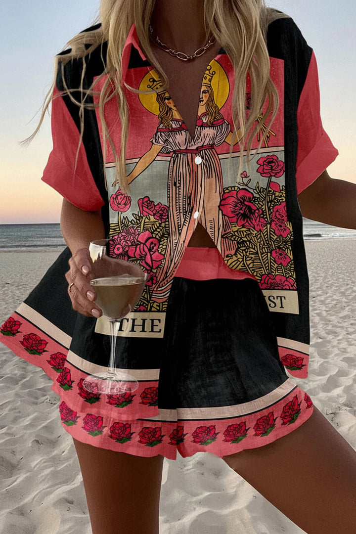 CONJUNTO ORACLE — conjunto camisa y short estampado