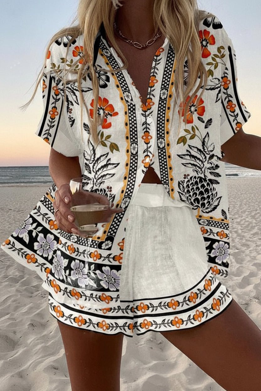 CONJUNTO SEVIGLIA — conjunto camisa y short estampado