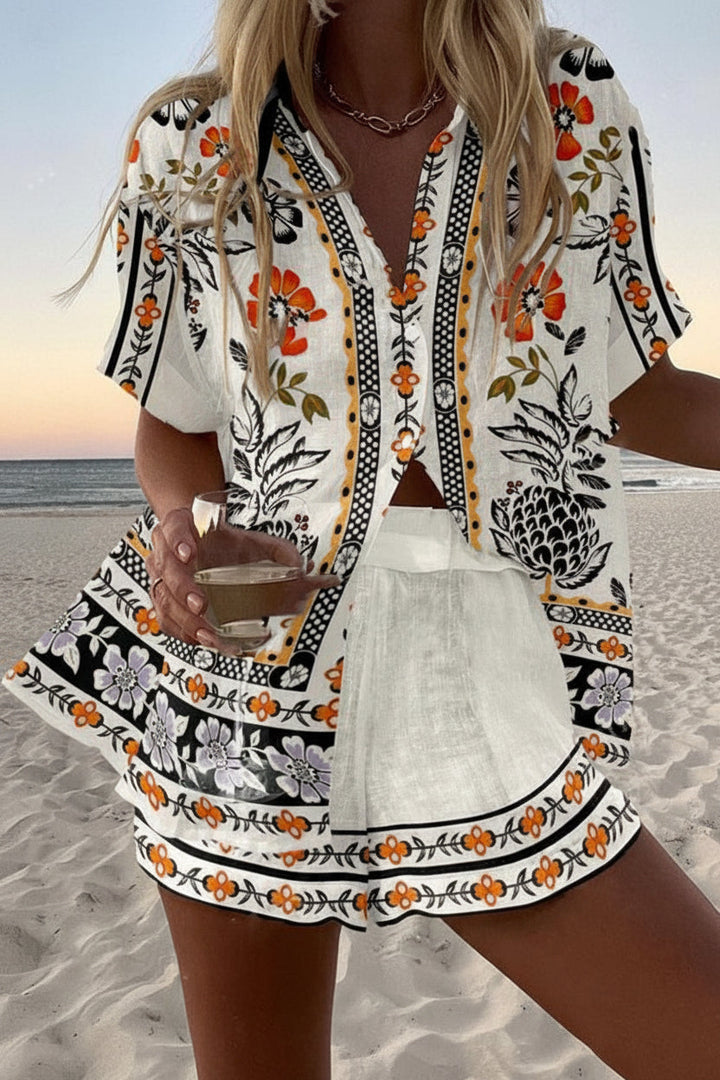 CONJUNTO SEVIGLIA — conjunto camisa y short estampado