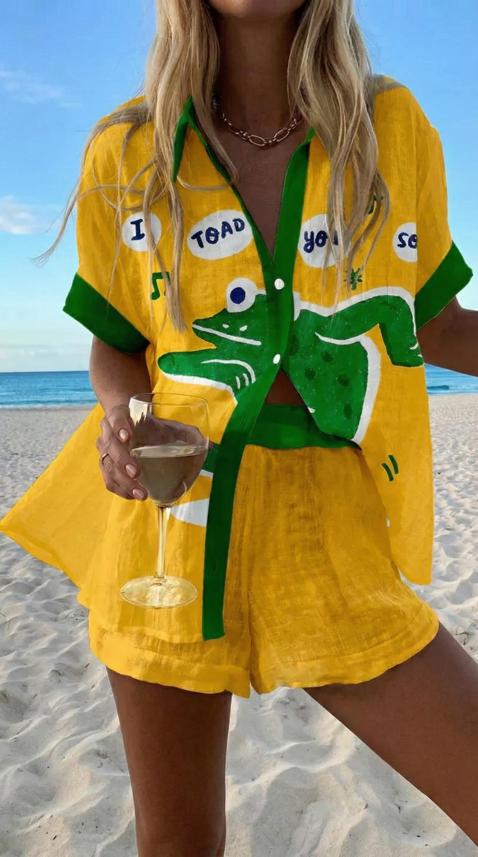 CONJUNTO SUNNY — conjunto camisa y short estampado