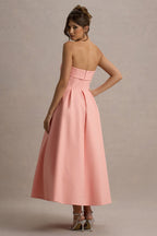 ANNE | Vestido Midi Elegante con Escote recto
